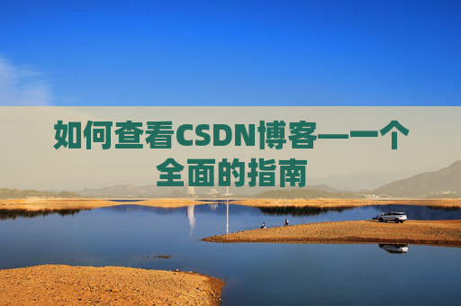 如何查看CSDN博客—一个全面的指南